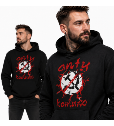 BLUZA Z KAPTUREM ANTY KOMUNA 2